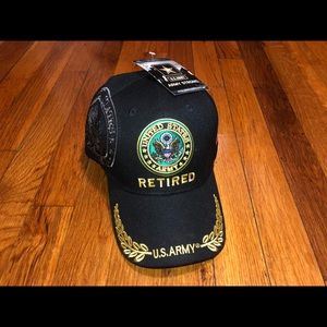 US Army Retired Cap with Scramble Eggs Design
